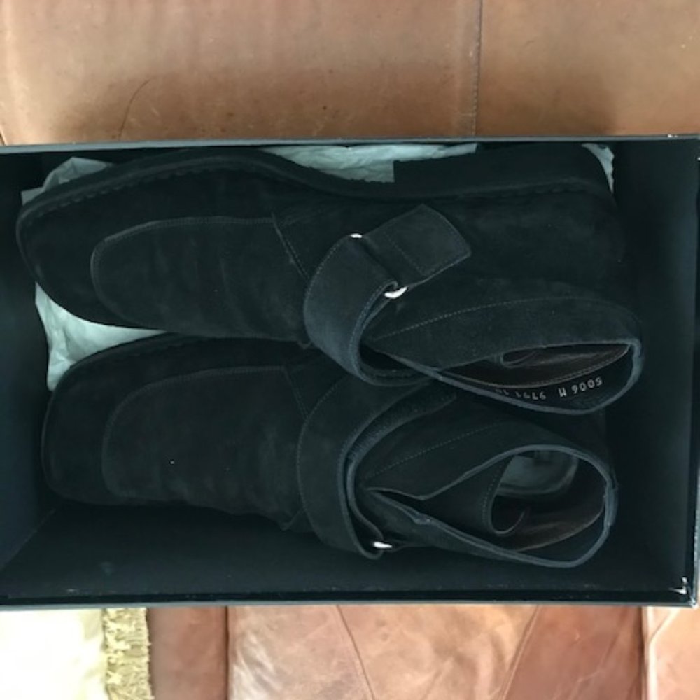 Cesare Paciotti Suede Black Shoes from Milan Italy Size 12